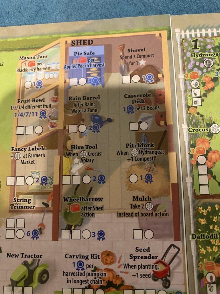 Shed actions in Three Sisters