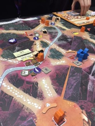 Root: The Underworld Expansion - game in session on the mountain map