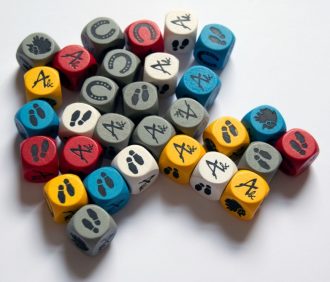 Figure 4: Player dice (Discoveries: The Journals of Lewis & Clark)