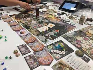 An in-progress game of Anachrony