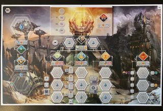 The central game board for Anachrony